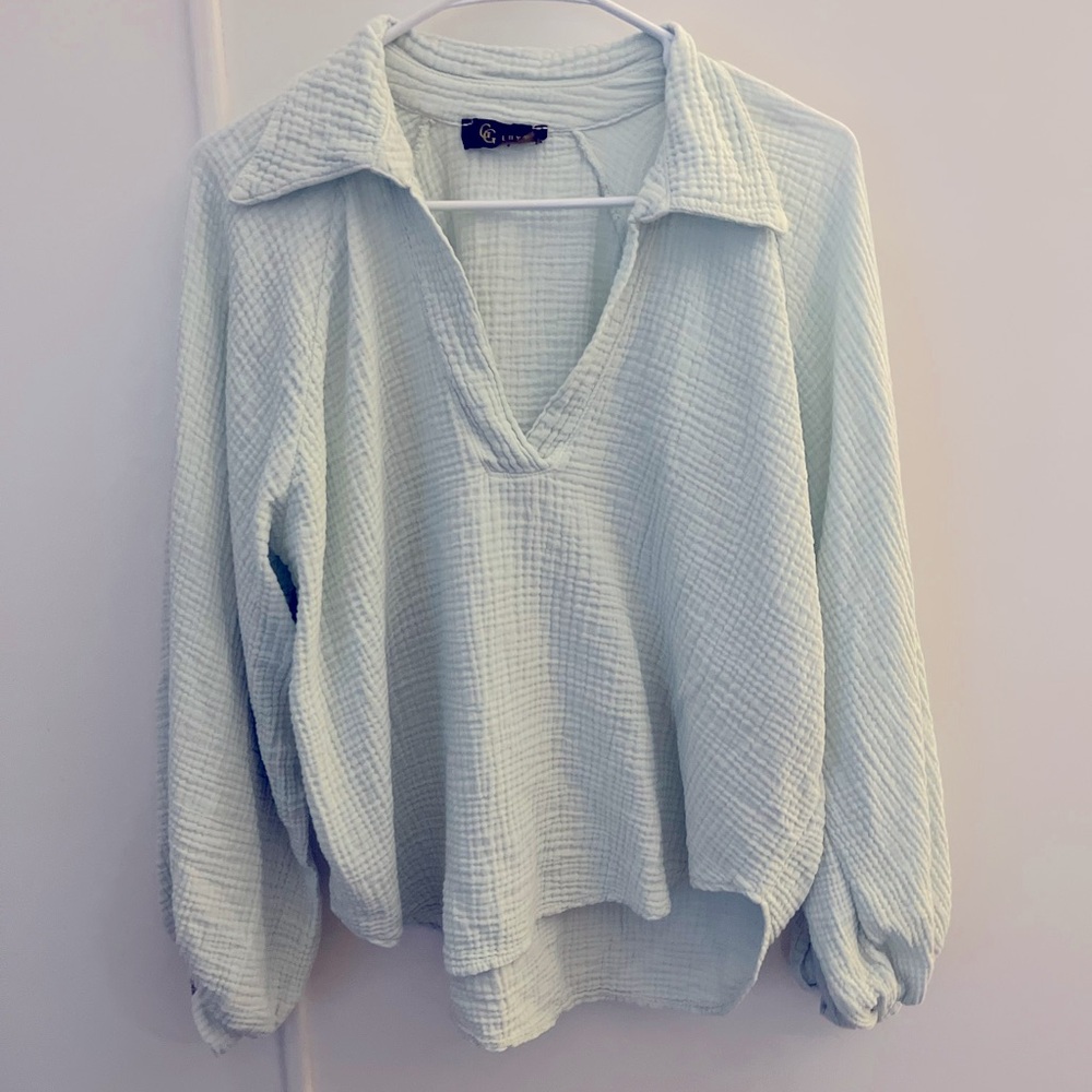 GG Luxe Pale Green Top
